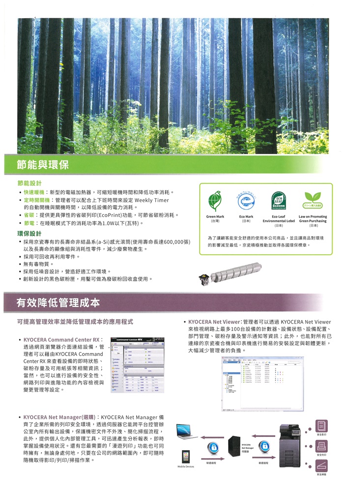 Kyocera TASKalfa 5003i  數位影印 網路列印 彩色掃描 (傳真 PC-FAX)